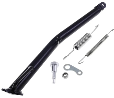 Seitenständer schwarz 355mm kompatibel mit Derbi Senda Super Motard 17 Zoll | Schaltmoped-Seitenständer, Länge 355 mm, schwarz; kompatibel mit DERBI Senda 50 EBE 2T LC 00-04, DERBI Senda R DRD PRO 50 05-