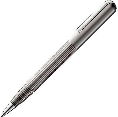 LAMY imporium Kugelschreiber 293 – Kuli mit hochwertigster PVD-Beschichtung und Galvanisierung in der Farbe Titanium, matt – Mit Großraummine – Strichbreite M, 1 Stück (1er Pack)