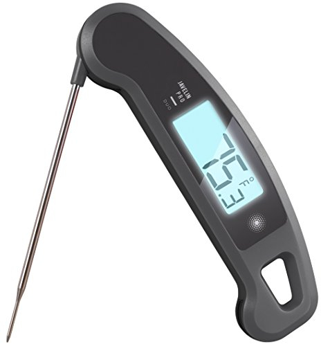 Lavatools PX1D Javelin PRO Duo Ultra Fast Professional Digital Instant Read Meat Thermometer for Grill and Cooking, 110cm Probe, Auto-Rotating Backlit Display, Splash Resistant – Sesame
