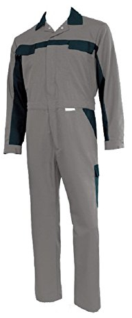 Grevotex Overall Blaumann Arbeitsbekleidung Berufsbekleidung Schutzkleidung grau/schwarz (62N)
