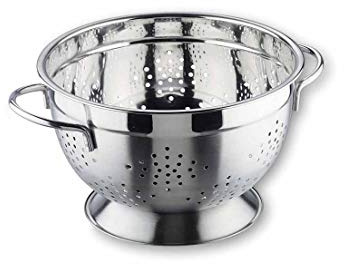 LACOR 14122 Abtropfchüssel Garinox 22 cm | Aus lebensmittelechtem Edelstahl gefertigt; hohe Korrosionsbeständigkeit und Haltbarkeit im täglichen Gebrauch