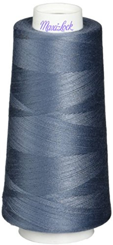 American & Efird Maxi-Lock Cone, 3000-Yard, Miniature Blue Thread, 9000 Foot, 4.75 x 2.25 x 2.25