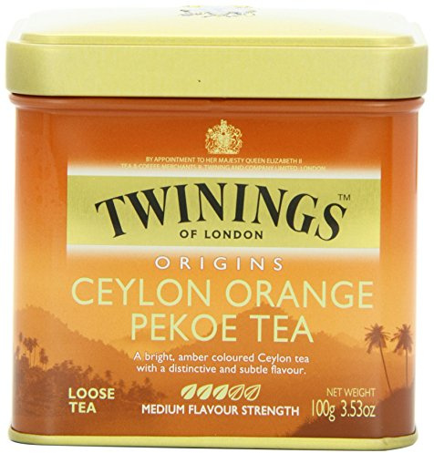 Twinings Ceylon Orange Pekoe Tea, Loose Tea, 3.53-Ounce Tin