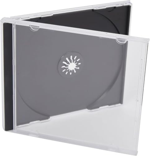 CD Hülle Indigo Single CD Jewel 10,4 mm schwarze Unterseite 10 Stück