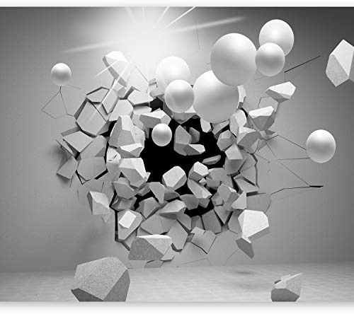 Papier peint murando intissé 400x280 cm Décoration Murale XXL Poster Tableaux Muraux Tapisserie Photo Trompe l'oeil Abstrait Sphere 3D a-C-0002-a-d