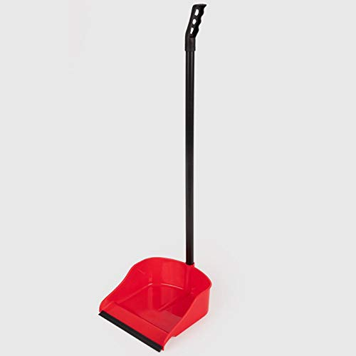 La Briantina Paletta Alzaimmondizia con Manico a Incastro, Capiente e Robusta, Rossa, in Plastica