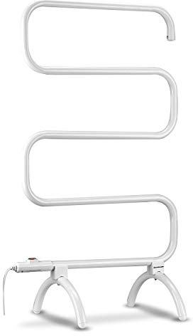 Homeleader Towel Warmer and Drying Rack, Heated Towel Rack, Wall Mount & Free Standing Towel Heater for Bathroom, 120W