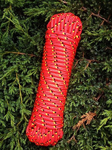 Machermann Nr.2 Seil 8 mm x 30 m, Schot, Kordel,Spannseil,Rope,Expanderseil,Planenseil,Kunststoffseil, Rot
