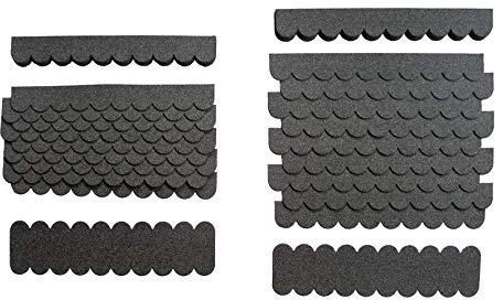 crash-marek, Mini Dachschindeln,Anthrazit,Dachpappe,Vogelhäuser,Kaninchenstall,Holzgestell,Betonsäulenüberdeckung,Sandkastendächer,Hundehütte,Briefkastendächer