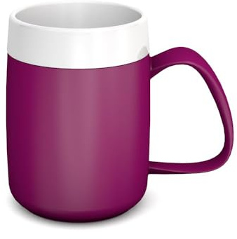 Ornamin Thermobecher 260 ml brombeer (Modell 206) / Isolierbecher, doppelwandiger Kaffeebecher Kunststoff