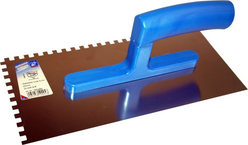 Haromac Glättekelle mit leichtem Kunststoffgriff, 4 x 4 mm gezahnt, 280 mm, rostfrei, 105183046