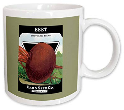 3dRose Beet Early Blood Turnip Seed Packet from Card Seed Company 15oz Mug