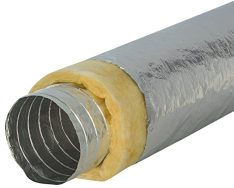 Intelmann Aluminium flexslang Ø 125 mm, termiskt isolerad, längd 10 m (80, 100, 125, 150, 160, 200, 250)