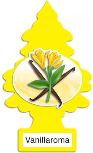 LITTLE TREES Car Air Freshener | Hanging Paper Tree for Home or Car | Vanillaroma | Pack of 6