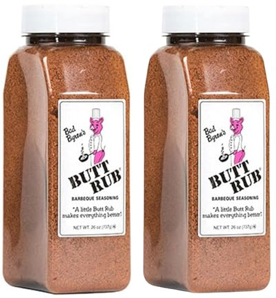 Bad Byron's Butt Rub Seasoning, 26 oz– All-Purpose BBQ Dry Rub for Pork, Chicken, Beef & More – Gluten-Free, No MSG [Pack of 2]