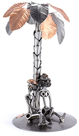 Steelman24 I Nuts and bolts sculpture Sunset Beach I Handmade ornaments I Made in Germany I I Metal figurine