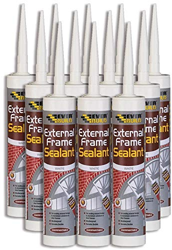 12X Everbuild White External & Internal Acrylic Frame Sealant - 310ml