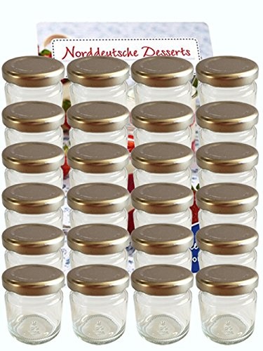 hocz 20er Set Sturzgläser Mini Gläser 37ml Deckelfarbe Silber To 43 Rundgläser Honig Kaviar Marmeladengläser Obstgläser Einweckgläser Honig Gläser Einmachgläser Portionsgläser Probiergläser Imker