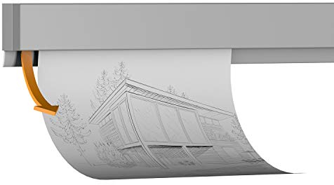 hang-it Klemmleiste Klemmschiene aus Aluminium - 200 cm - zur Präsentation von Fotos, Bildern, Postkarten