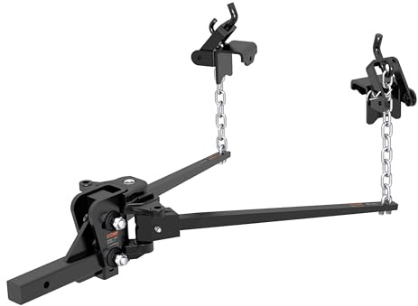 CURT 17332 Short Trunnion Bar Weight Distribution Hitch, Up to 10K, 2-Inch Shank