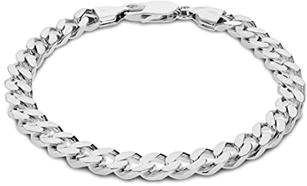 Tuscany Silver Herren - Armband 925 Sterling Silver Rundschliff Diamant 8.23.0753
