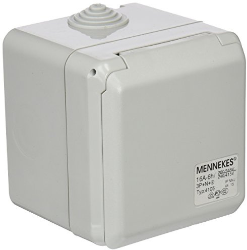 Mennekes AM 4105 Cepex AP CEE-Wanddose 16A 5-polig 6h 400V IP44 Aufputz