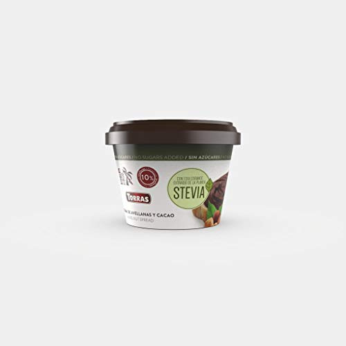 Torras Stevia Hazelnut Chocolate Spread 200 g (Pack of 2)