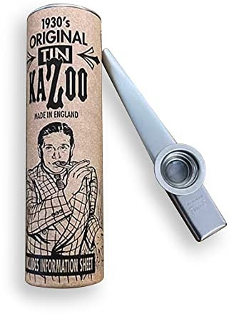 Original tin silver coloured Kazoo made from the original 1930's tooling