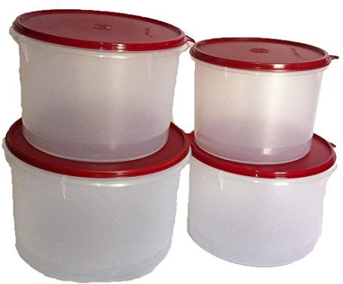 Tupperware super Storer set, Large 1 PC (5 LT), medio, 2 pz (3 LT), Small 1 PC (2.5 LT)