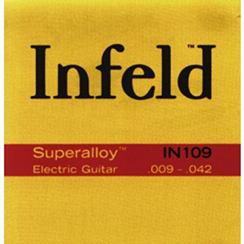 Thomastik 677070 Infeld Saiten für E-Gitarre Superalloy round wound, Satz IN109 Light .009-.042, Natural