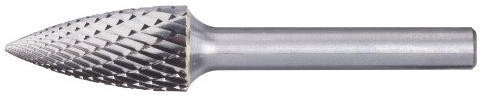 Pferd 21222553 Hartmetall-Frässtifte Form G Spitzbogen 0307/3 Z5