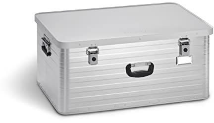 Enders Alubox TORONTO 130 L - Aluminiumbox mit 1 mm Wandstärke, extra stabil, spritzwasser und staubdicht, stapelbar, inklusive Hangtag, Kunststoffgriffe, Transportbox, Lagerbox, Werkzeugkiste #3910