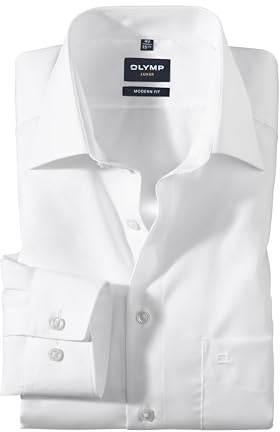 OLYMP Herren Businesshemd Regulär 030069 | Hemd, Manschette, Modern Fit, 100%Baumwolle