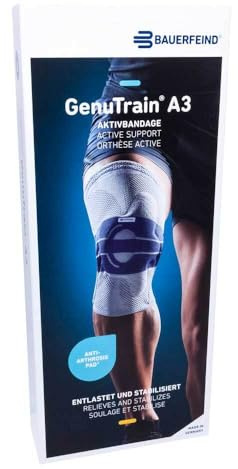 GENUTRAIN A3 Bandage pour le genou gauche Taille 4 Titane 1 St Bandage