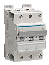 disjoncteur hager - 3 pôles - 20a - 6ka - courbe c - vis