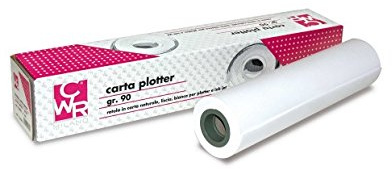 Rolle Plotterpapier 61 cm x 50 m 90 gr/qm Anima 50 weißes Papier A1