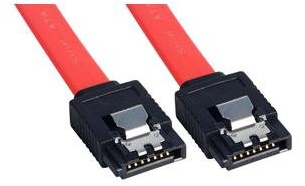 Lindy – Juego de 10 cables SATA interna con enchufe trinquete 0,5 m