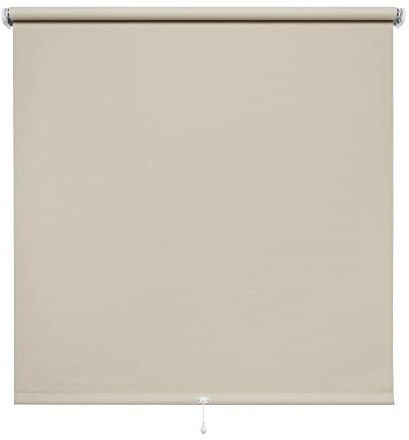 Verdunkelungsrollo Springrollo Schnapprollo Rollo beige Breite 60-200 cm Länge 180 cm Blickdicht Blickschutz (180 x 180 cm)