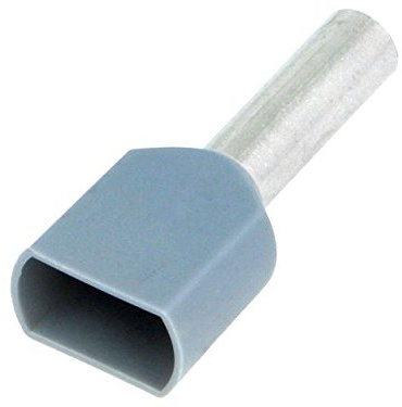 7X BM 00560 Terminale a boccola isolata,doppia rame 4mm2 12mm stagnato BM GROUP