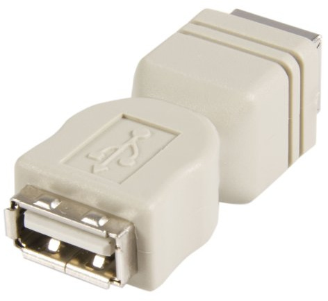 StarTech.com Changeur / Inverseur de genre USB - Coupleur / Adaptateur USB A vers B - F/F - Beige (GCUSBAFBF)