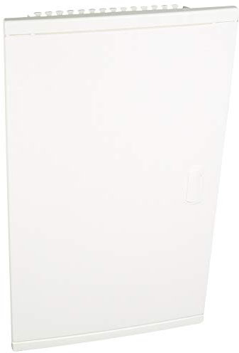 Coffret encastré 3 rangées 36+6 modules - avec porte isolante galbée blanche