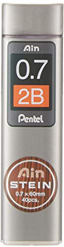 Pentel Ain STEIN C277 Feinmine, 40 Minen je Dose, 0.7 mm, Härtegrad 2B (1 Dose)