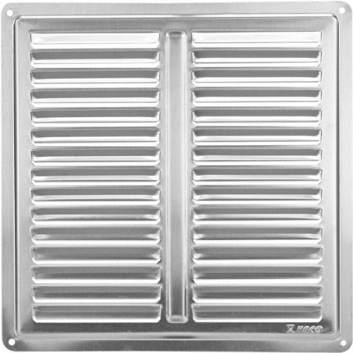 Edelstahl Lüftungsgitter - 205 x 205 mm - Abluftgitter - Schlitz-Gitter - La...