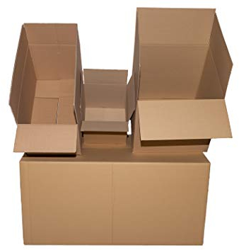 Faltkarton Versandkarton 250 x 250 x 250 mm Karton Verpackung einwellig 75 Stück