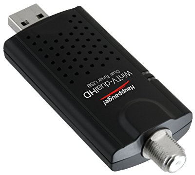 HAUPPAUGE WinTV-DualHD Dual USB 2.0 HD TV Tuner für Windows PC 1595, Schwarz