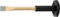 Rennsteig Octagonal Painted Mason's Chisel with Handguard, Gold/Red, 250 mm