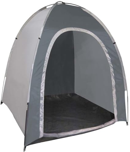 Bo-Camp - Tente de rangement - Medium - 1,8x1,8x2 mètres, Gris, Taille unique