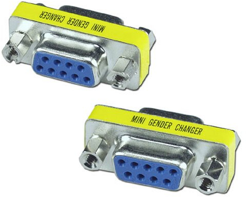 KALEA INFORMATIQUE Mini Gender Changer DB9 Series Female to Female Low Profile