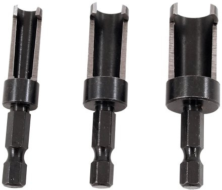 Milescraft 5340 Plug Cutter Set, 3-teilig