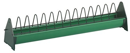 Kerbl Futtertrog für Hühner & ausgewachsenes Geflügel, Original Stükerjürgen, Robuster Kunststoff, Aufklappbar, 100 x 20 cm